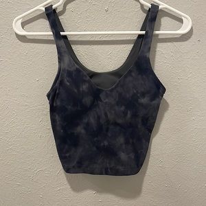 Lulu Lemon black smokey align tank top